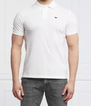 Рубашка поло Regular fit Emporio Armani, белый