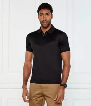 Рубашка поло Regular fit Emporio Armani, черный