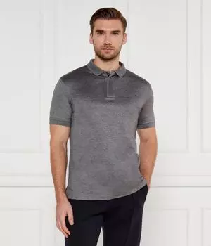 Рубашка поло Regular fit Emporio Armani, серый