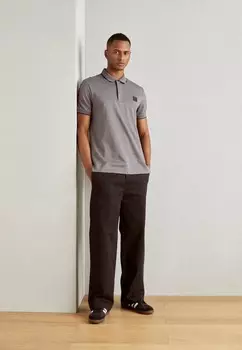 Рубашка поло REGULAR FIT IN MERCERIZED WITH LOGO ON PATCH Antony Morato, антрацит