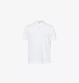 Рубашка-Поло Regular-Fit из хлопка с короткими рукавами Eleventy, белый