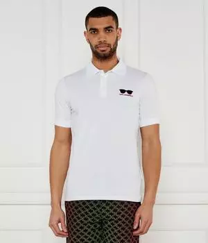 Рубашка поло Regular fit Karl Lagerfeld, белый