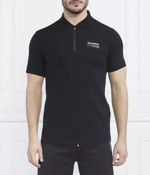 Рубашка поло Regular fit Karl Lagerfeld, черный