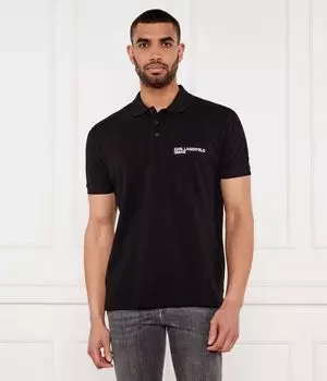 Рубашка поло Regular fit Karl Lagerfeld Jeans, черный