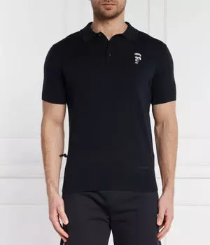 Рубашка поло Regular fit Karl Lagerfeld, синий