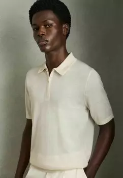 Рубашка поло REGULAR FIT MAXWELL HALF-ZIP Reiss, белый