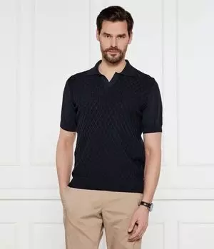 Рубашка поло Regular fit Oscar Jacobson, синий