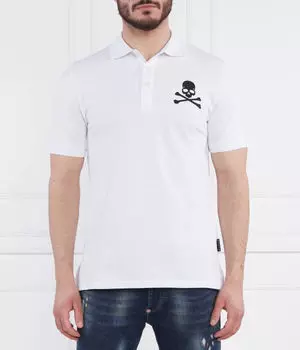 Рубашка поло Regular fit Philipp Plein, белый
