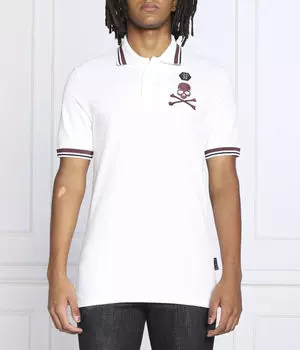 Рубашка поло Regular fit Philipp Plein, белый
