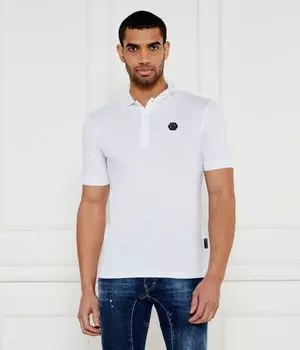 Рубашка поло Regular fit Philipp Plein, белый