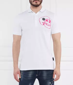 Рубашка поло Regular fit Philipp Plein, белый