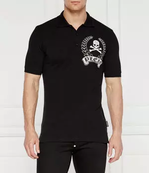 Рубашка поло Regular fit Philipp Plein, черный