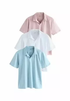 Рубашка поло REGULAR FIT - SHORT SLEEVE 3 PACK Next, розовый