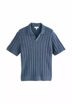 Рубашка поло REGULAR FIT SHORT SLEEVE Next, синий