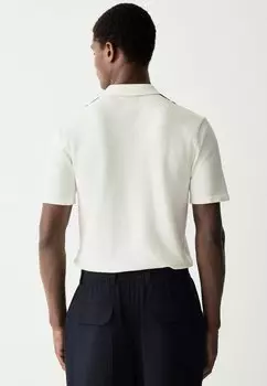 Рубашка поло REGULAR FIT SHORT SLEEVE VERTICAL STRIPE Next, белый