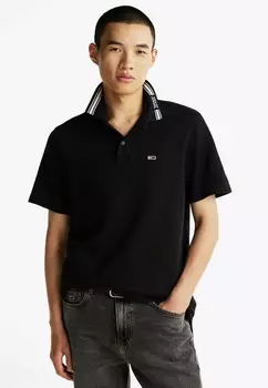 Рубашка поло REGULAR FIT TIPPED COLLAR Tommy Jeans, черный