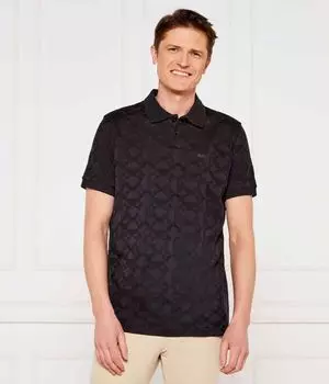 Рубашка поло Relaxed fit Boss Green, черный