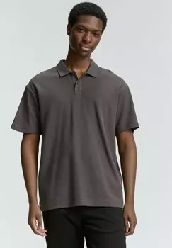 Рубашка поло RELAXED FIT WAFFELSTRUKTUR TOM TAILOR DENIM, серый