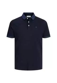 Рубашка поло рубашка jjepaulos поло с коротким рукавом Jack & Jones, синий