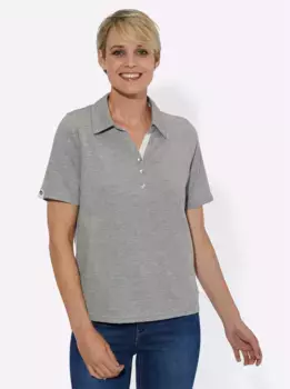 Рубашка-поло "Рубашка-поло" Casual Looks, цвет Grau-Meliert