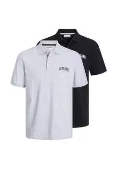 Рубашка поло рубашка поло josh 2 шт. в упаковке Jack & Jones, серый