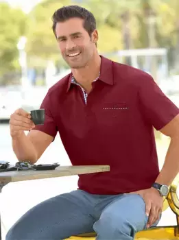 Рубашка-поло "рубашка с короткими рукавами" Marco Donati, бордовый