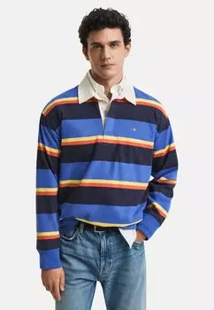 Рубашка поло RUGGER - Long sleeved top GANT, цвет Rich Blue