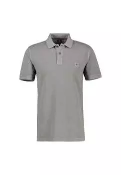 Рубашка поло с эффектом потертости Lerros, серый