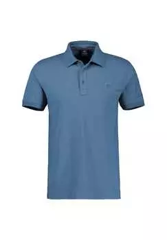Рубашка поло с эффектом потертости Lerros, синий