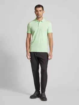 Рубашка поло с этикеткой, модель «Paule» BOSS Green, светло-зеленый