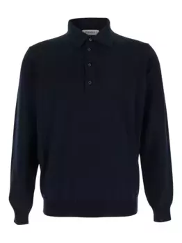 Рубашка-поло с четырьмя пуговицами Kangra, синий