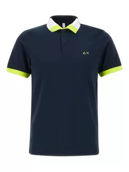 Рубашка-поло с цветными блоками Sun68, черный