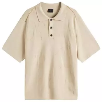 Рубашка-Поло с цветочным принтом в тон Paul Smith, белый