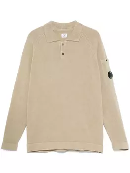 Рубашка поло с декором Lens C.P. Company, нейтральный