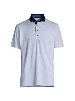 Рубашка-поло с длинным хвостом Greyson, цвет arctic