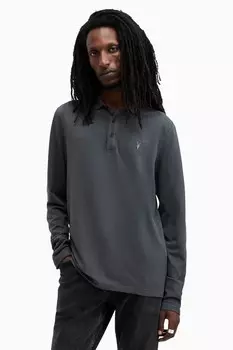 Рубашка поло с длинным рукавом Allsaints reform All Saints, синий