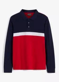 Рубашка-поло с длинным рукавом Bpc Selection, синий