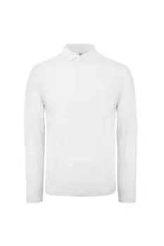 Рубашка поло с длинным рукавом Collection B&C, белый