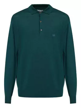 Рубашка поло с длинным рукавом ETRO, зеленый