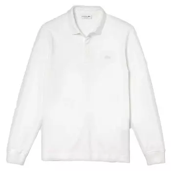 Рубашка поло с длинным рукавом Lacoste, белый