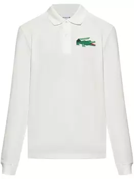 Рубашка поло с длинным рукавом Lacoste, белый