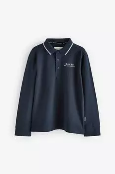 Рубашка поло с длинными рукавами Baker by Ted Baker, синий