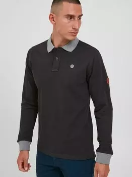Рубашка-Поло с длинными рукавами Blend, серый