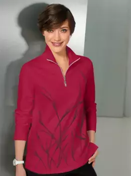 Рубашка-поло с длинными рукавами Classic Basics "Winter Shirt", цвет Rot-Gemustert