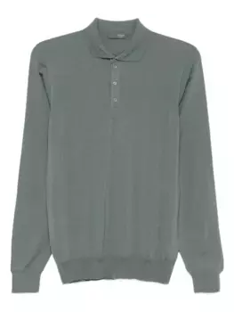 Рубашка поло с длинными рукавами Drumohr, серый