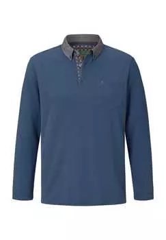 Рубашка-Поло с длинными рукавами Duke Brennan Charles Colby, синий