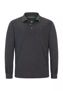 Рубашка-поло с длинными рукавами ELLIS JAN VANDERSTORM, темно-серый