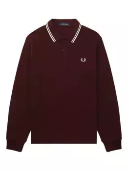 Рубашка поло с длинными рукавами Fred Perry, красный