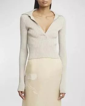 Рубашка-поло с длинными рукавами Givenchy, цвет Natural Beige