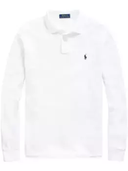 Рубашка поло с длинными рукавами и логотипом POLO RALPH LAUREN, белый